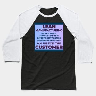 Lean Manufacturing Baseball T-Shirt